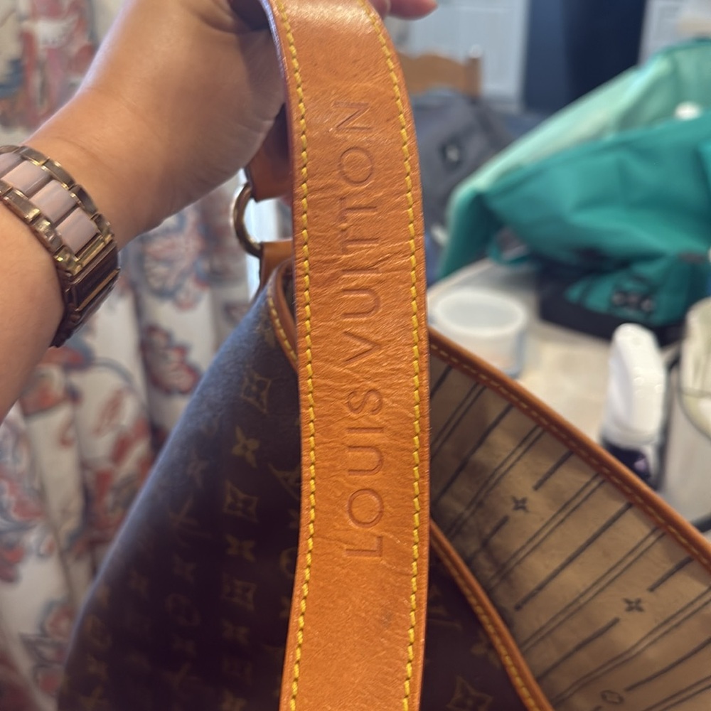 Designer Brown Monogram Shoulder Bag with Hobo Style